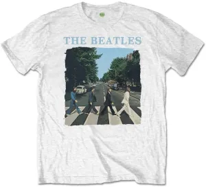 The Beatles T-Shirt Abbey Road & Logo M White