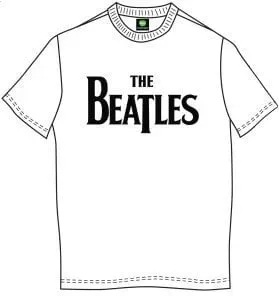 The Beatles T-Shirt Drop T Logo White L
