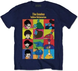 The Beatles T-Shirt Yellow Submarine Characters Unisex Navy Blue M