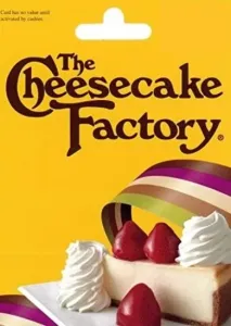 The Cheesecake Factory Gift Card 20 USD Key UNITED STATES
