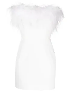 THE NEW ARRIVALS BY ILKYAZ OZEL - Feathers Detail Short Dress #1700097