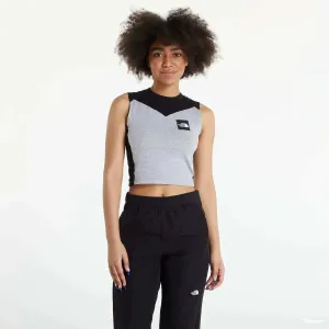 The North Face Cropped Fitted Tank Top Tnf Light Grey Heather #1831122