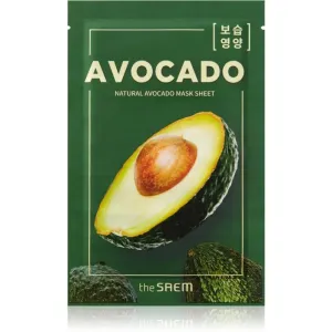 The Saem Natural Mask Sheet Avocado extra hydrating and nourishing sheet mask 21 ml