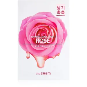 The Saem Natural Mask Sheet Rose moisturising and revitalising sheet mask 21 ml