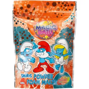 The Smurfs Magic Bath Powder Foam Maker fizzy bath bombs for children Lime, Orange, Strawberry 9x18 g