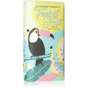 The Somerset Toiletry Co. Bath Collection Bath Fizzer Bar carbon tablets for the bath Tropical Fruit 200 g