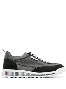 THOM BROWNE - Leather Sneakers #1647356