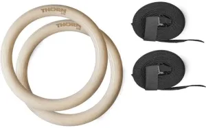 Thorn FIT Wood Gymnastic Rings with Straps Suspension Training Equipment #35191