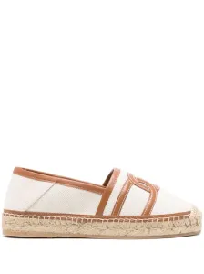 TOD'S - Canvas And Leather Espadrilles #1802754