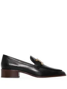 TOD'S - Leather Heel Loafers
