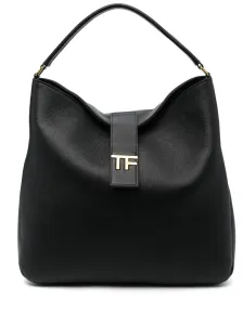 TOM FORD - Leather Medium Hobo Bag #1646244