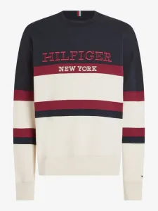 Tommy Hilfiger Monotype Color Block Sweatshirt Beige