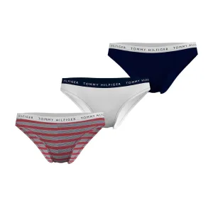 Tommy Hilfiger Essentials Bikini 3 Pack Vary Stripe/ White/ Desert Sky #724188