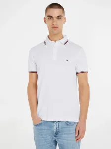 Tommy Hilfiger 1985 Tipped Slim Polo Shirt White