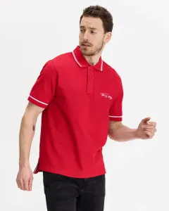 Tommy Hilfiger Tipped Signature Polo Shirt Red