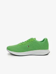 Tommy Hilfiger Lightweight Runner Knit Flag Sneakers Green #1353186