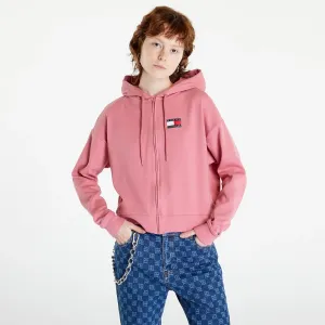 Tommy Hilfiger 85 Lounge Full Zip Hoodie Light Weight Knt Pink #98227