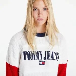 Tommy Jeans Tjw Rlxd Crop Archiv White/ Red #730434