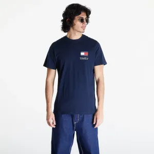 Tommy Jeans Slim Essential Flag Short Sleeve Tee Dark Night Navy #1800614