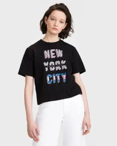 Tommy Jeans New York City Crop top Black