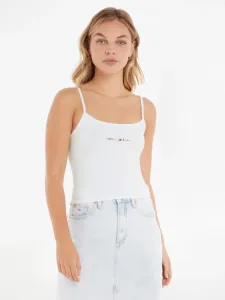 Tommy Jeans Linear Strap Top Top White