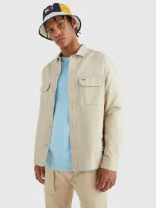 Tommy Jeans Overshirt Shirt Beige