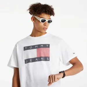 Tommy Jeans Reflective Wave Flag Tee White