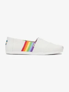 TOMS Unity Rainbow Slip On White