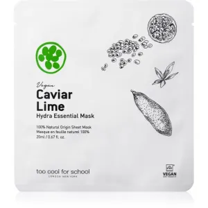 Too Cool For School Caviar Lime Hydra Essential Mask Moisturising and Soothing Sheet Mask 20 ml
