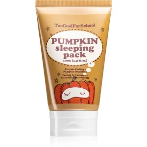 Too Cool For School Pumpkin Sleeping Pack brightening night mask with exfoliating effect 100 ml