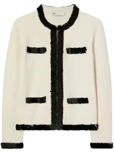 TORY BURCH - Kendra Sequined Wool Jacket