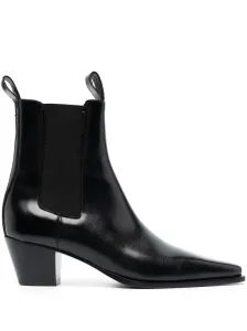 TOTEME - The City Boot Leather Ankle Boots #1643245
