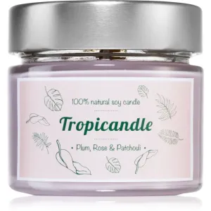 Tropicandle Plum, Rose & Patchouli scented candle 150 ml