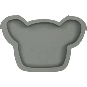 Tryco Silicone Plate Koala plate Olive Gray 1 pc