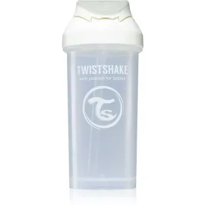 Twistshake Straw Cup White bottle with straw 6m+ 360 ml