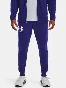Under Armour Men's UA Rival Terry Joggers Sonar Blue/Onyx White XL Fitness Trousers