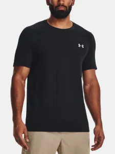 Under Armour Men's UA Seamless Grid Short Sleeve Black/Mod Gray S Fitness T-Shirt