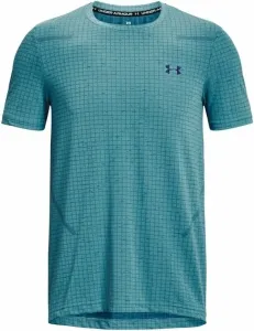 Under Armour Men's UA Seamless Grid Short Sleeve Glacier Blue/Sonar Blue S Fitness T-Shirt