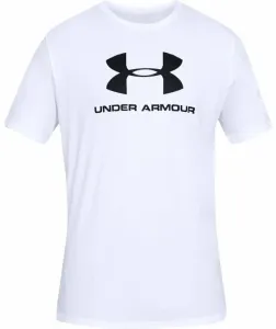 Under Armour Men's UA Sportstyle Logo Short Sleeve White/Black S Fitness T-Shirt