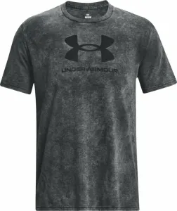 Under Armour Men's UA Wash Tonal Sportstyle Short Sleeve Black Medium Heather/Black S Fitness T-Shirt