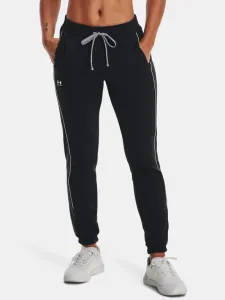 Under Armour Women's UA Rival Fleece Pants Black/White M Fitness Trousers