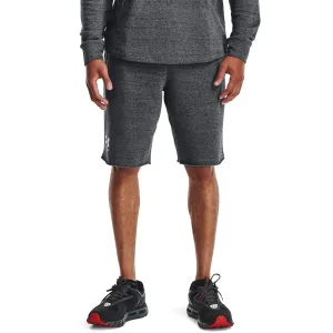 Under Armour Men's UA Rival Terry Shorts Pitch Gray Full Heather/Onyx White S Fitness Trousers