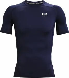 Under Armour Men's HeatGear Armour Short Sleeve Midnight Navy/White S Fitness T-Shirt