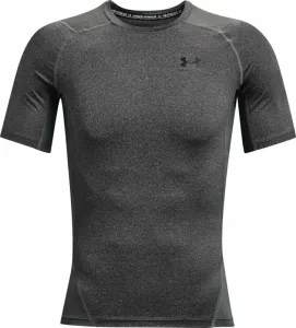 Under Armour Men's HeatGear Armour Short Sleeve Carbon Heather/Black XL Fitness T-Shirt