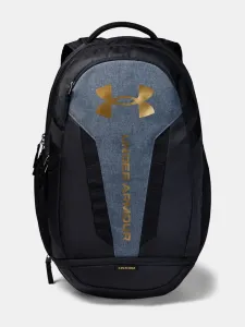 Under Armour UA Hustle 5.0 Black/Black Medium Heather/Metallic Gold Luster 29 L Backpack