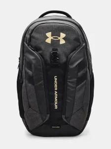 Under Armour UA Hustle Pro Black Medium Heather/Black/Metallic Gold 31,5 L Backpack