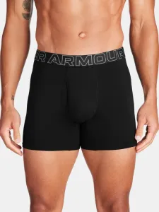 Under Armour M UA Perf Cotton 6in Boxers 3 Piece Black