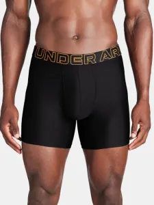 Under Armour M UA Perf Tech 6in Boxers 3 Piece Black
