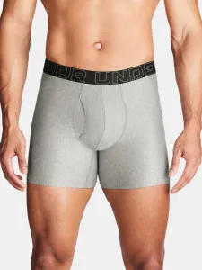 Under Armour M UA Perf Tech 6in Boxers 3 Piece Grey
