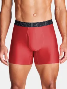 Under Armour UA Performance Tech 6in Boxers 3 Piece Red